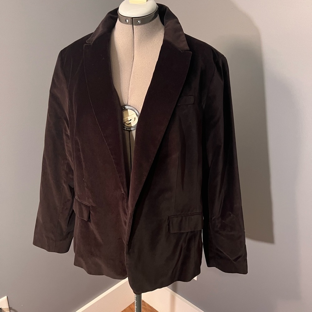 Talbots Black Blazer Classic Suit Jacket